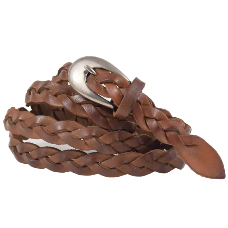 Guinzaglio Pastore Tedesco In Pelle Morbida Intrecciata A Mano - Foto 9