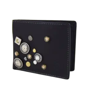 Portafoglio Lumi in pelle e borchiato