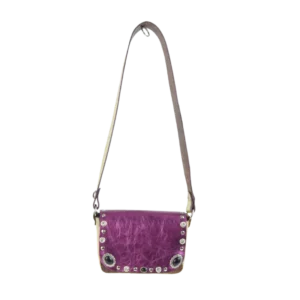 borsetta in pelle cocco stampato Onice